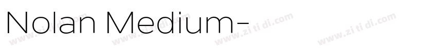 Nolan Medium字体转换